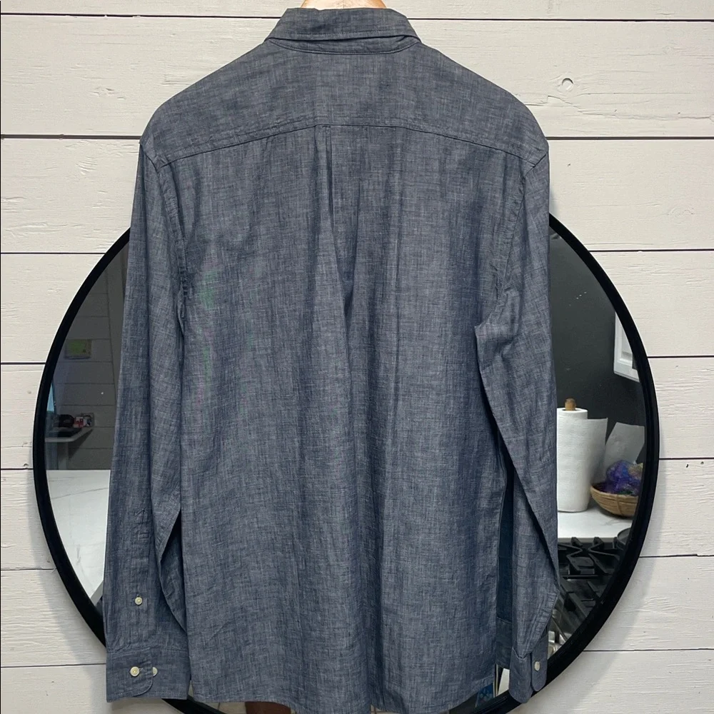 👔 Goodthreads Men’s Standard-Fit Long Sleeve Shirt – Chambray Cotton -  Large - Picture 3 of 3